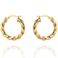 Kolczyki koła plecione duże (Gramatura: 2.63)