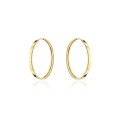 Kolczyki złote kółka szerokie - 1,8 cm (Gramatura: 1.16)