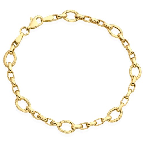 Bransoletka z kółeczkami owalnymi 