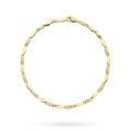 Bransoletka złota zdobiona diamentowaniem (Rozmiar pr. 585: 18,5 cm; Gramatura: 2.56)