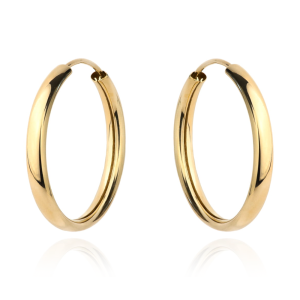 Kolczyki złote koła na kreolu