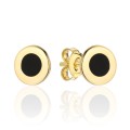 Kolczyki złoto-czarne kółeczko (Gramatura: 1.11)