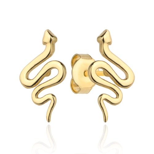 Kolczyki złote węże 