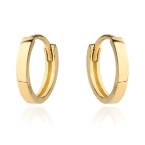 Kolczyki złote małe kółka na kreolu