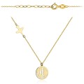 Naszyjnik złoty samolot i kula ziemska (Gramatura: 1.51)