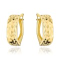 Kolczyki złote z diamentowaniem na angielskim zapięciu (Gramatura: 1.38)