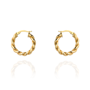 Kolczyki koła plecione 