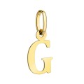 Zawieszka złota literka G duża (Gramatura: 0.56)