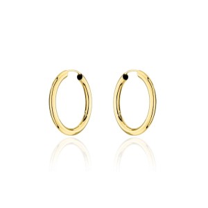 Kolczyki złote koła - 2,7cm super lekkie