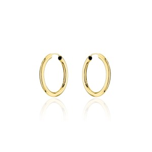 Kolczyki złote koła - 2,2cm super lekkie