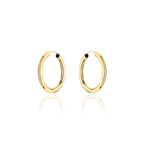 Kolczyki złote koła - 2,2cm super lekkie