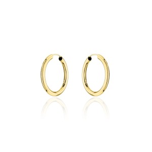 Kolczyki złote koła - 2cm super lekkie