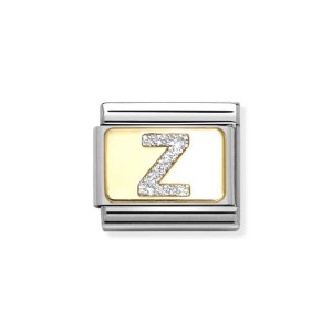 Element Link Nomination Composable Gold Brokatowa Litera Z 030291/26