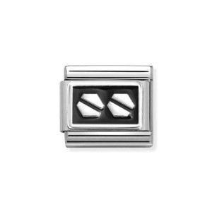 Element Link Nomination Composable Silver Podwójne Śruby Sześciokątne 330206/33