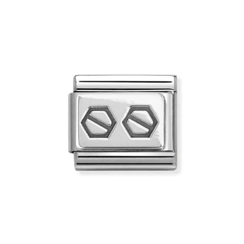 Element Link Nomination Composable Silver Śrubki 330102/62