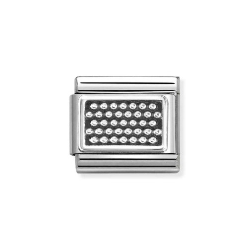 Element Link Nomination Composable Silver Płytka z Kropkami 330102/60