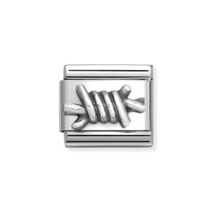Element Link Nomination Composable Silver Drut Kolczasty 330101/66
