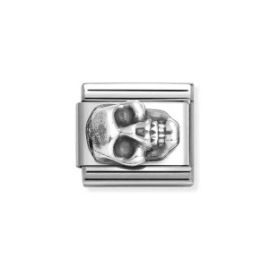 Element Link Nomination Composable Silver Czaszka 330101/65