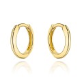 Kolczyki złote gładkie kółeczka na kreolu (Gramatura: 0.88)