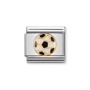 Element Link Nomination Composable Gold Czarno Biała Piłka 030204/17