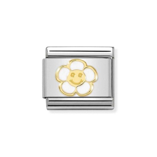Element Link Nomination Composable Gold Uśmiechnięty Kwiatuszek 030272/59