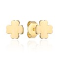 Kolczyki złote czterolistne koniczynki 8mm (Gramatura: 0.83)