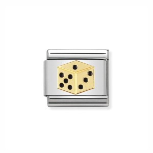 Element Link Nomination Composable Gold Kostka 030205/11