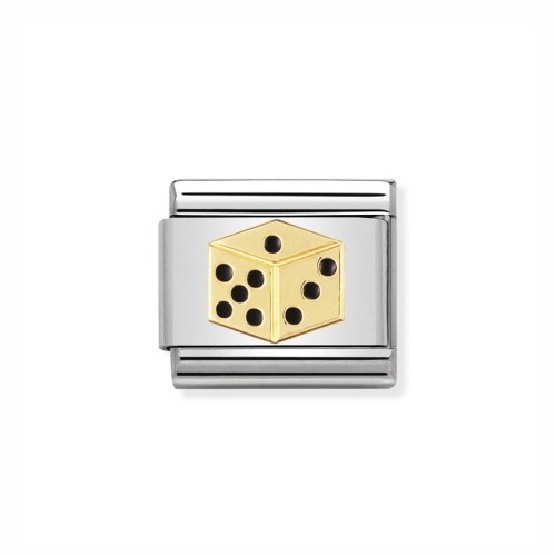 Element Link Nomination Composable Gold Kostka 030205/11
