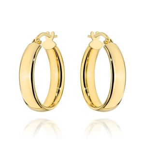 Kolczyki złote koła na angielskim zapięciu - 1,8cm 