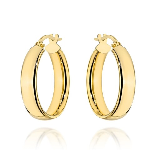 Kolczyki złote koła na angielskim zapięciu - 1,8cm 