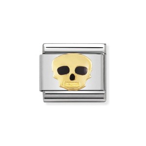 Element Link Nomination Composable Gold  Czaszka 030216/08