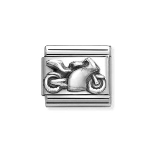 Element Link Nomination Composable Silver Motor 330101/69