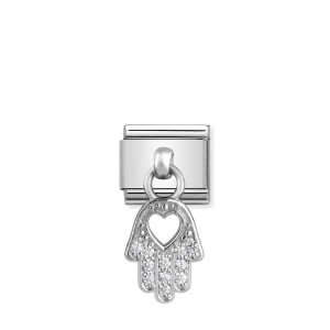 Element Link Nomination Composable Silver Ręka Fatimy 331800/20