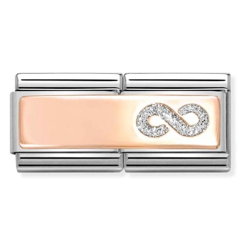 Element Link Nomination Composable Double Rose Gold Nieskończoność 430721/01