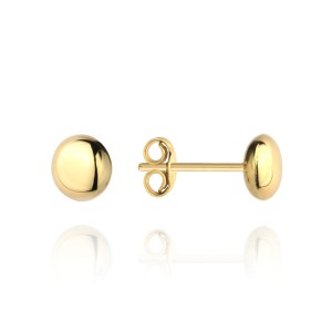 Kolczyki złote pół kulki pełnej super lekkie