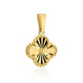 Zawieszka złota diamentowana koniczynka 8 mm (Gramatura: 0.93)