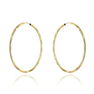 Kolczyki koła diamentowane super lekkie 4cm 