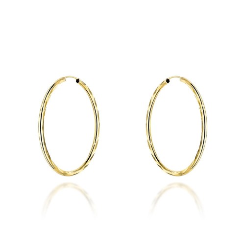 Kolczyki koła diamentowane super lekkie 3cm