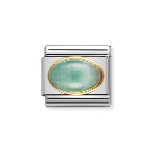 Element Link Nomination Composable Gold Szmaragd 030504/09