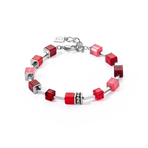 Bransoletka Coeur de Lion GeoCUBE Iconic Pure RED 2700/30-0300