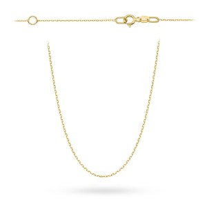 Łańcuszek złoty pr. 585 - splot ankier 42+3 cm z przedłużką 