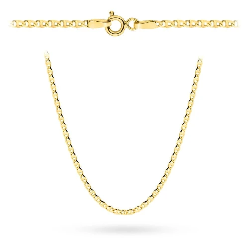 Łańcuszek złoty pr. 585 - splot gucci 60 cm 