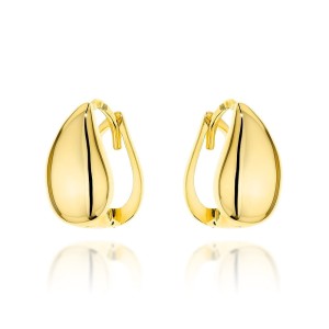 Kolczyki złote łezki na angielskim zapięciu