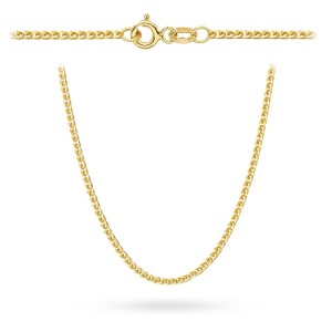 Łańcuszek złoty pr. 585 - splot lisi ogon 60 cm 