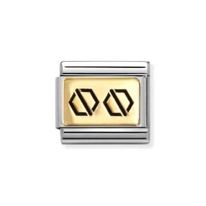Element Link Nomination Composable Gold Dwie Śrubki 030166/59