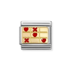 Element Link Nomination Composable Gold Serce i Krzyżyk 030284/71