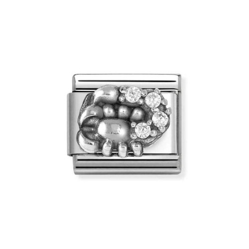 Element Link Nomination Composable Silver Znak zodiaku Skorpion z białymi cyrkoniami 330326/08