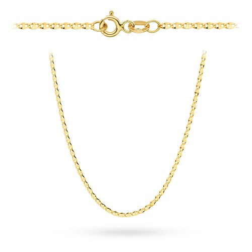 Łańcuszek złoty pr. 585 - splot gucci 50 cm 