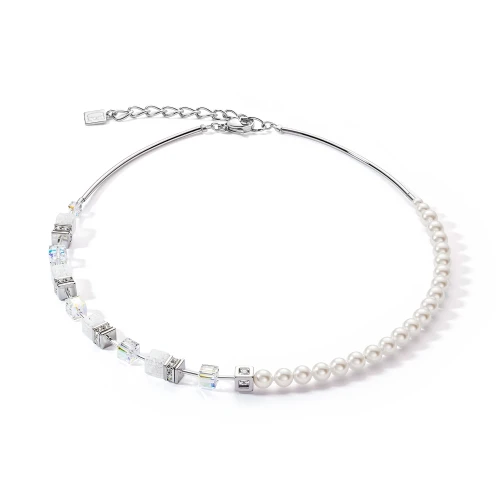 Naszyjnik damski Coeur De Lion Precious Fusion Pearls biały 5086/10-1400