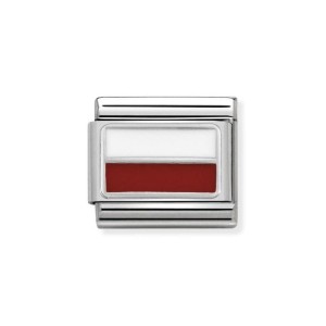 Element Link Nomination Composable Silver flaga Polska 330207/13